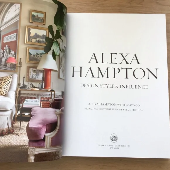 Alexa Hampton Design Style & Influence Hardcover First Edition - Picture 5 of 13